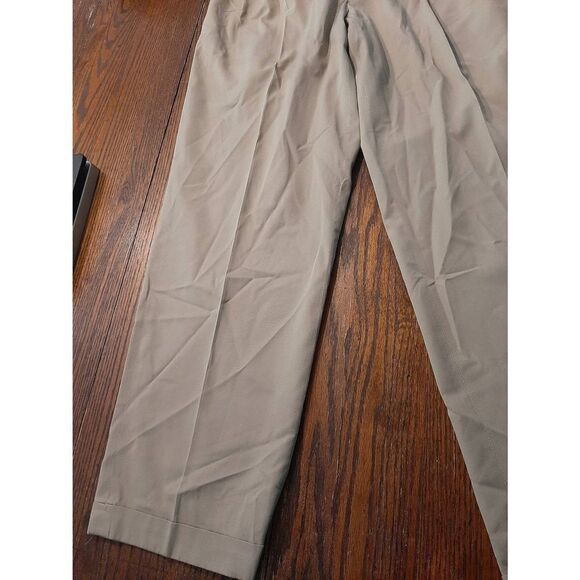 Mens 33x30 David Leadbetter Golf Apparel by Joseph A Banks Khaki Tan Pants - Picture 2 of 5